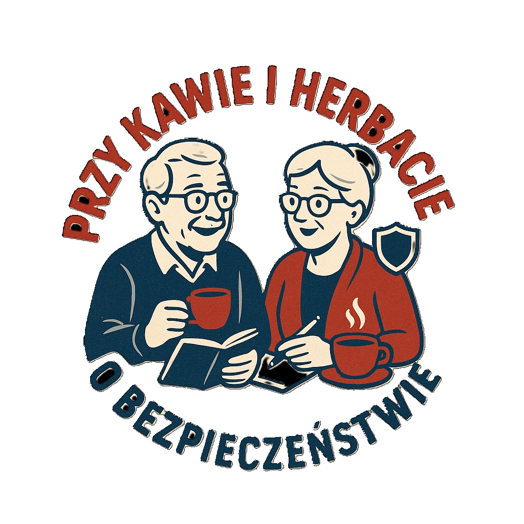 Przy kawie i herbacie o bezpieczeństwie — logo inicjatywy